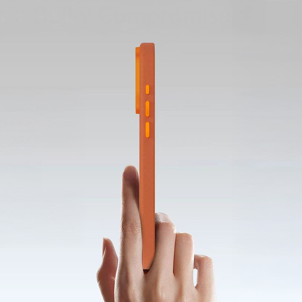 Apple iPhone 17 Pro Kılıf M-Safe Şarj Özellikli Polimerik Deri Raptic Urban Nano Kapak Siyah