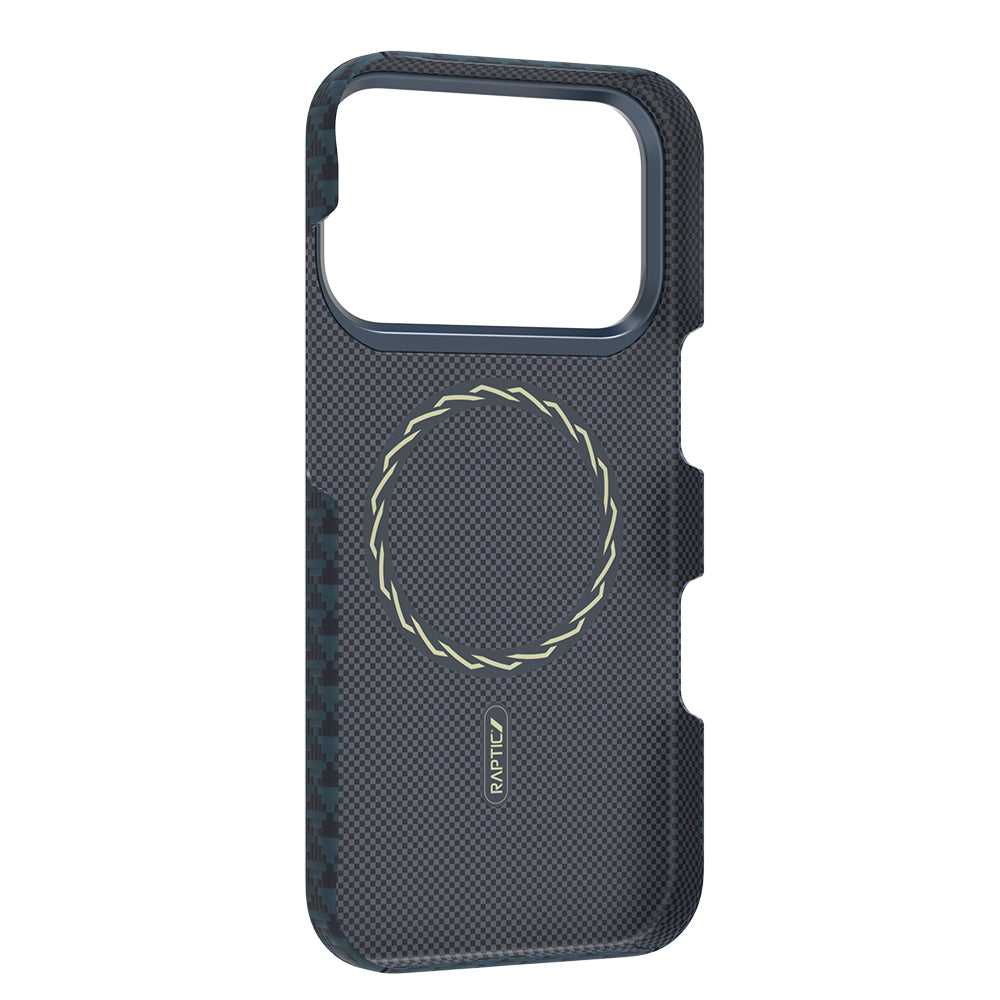 Apple iPhone 17 Pro Kılıf M-safe Şarj Özellikli Raptic Aramid Skin Origin Serisi Kapak Kırmızı