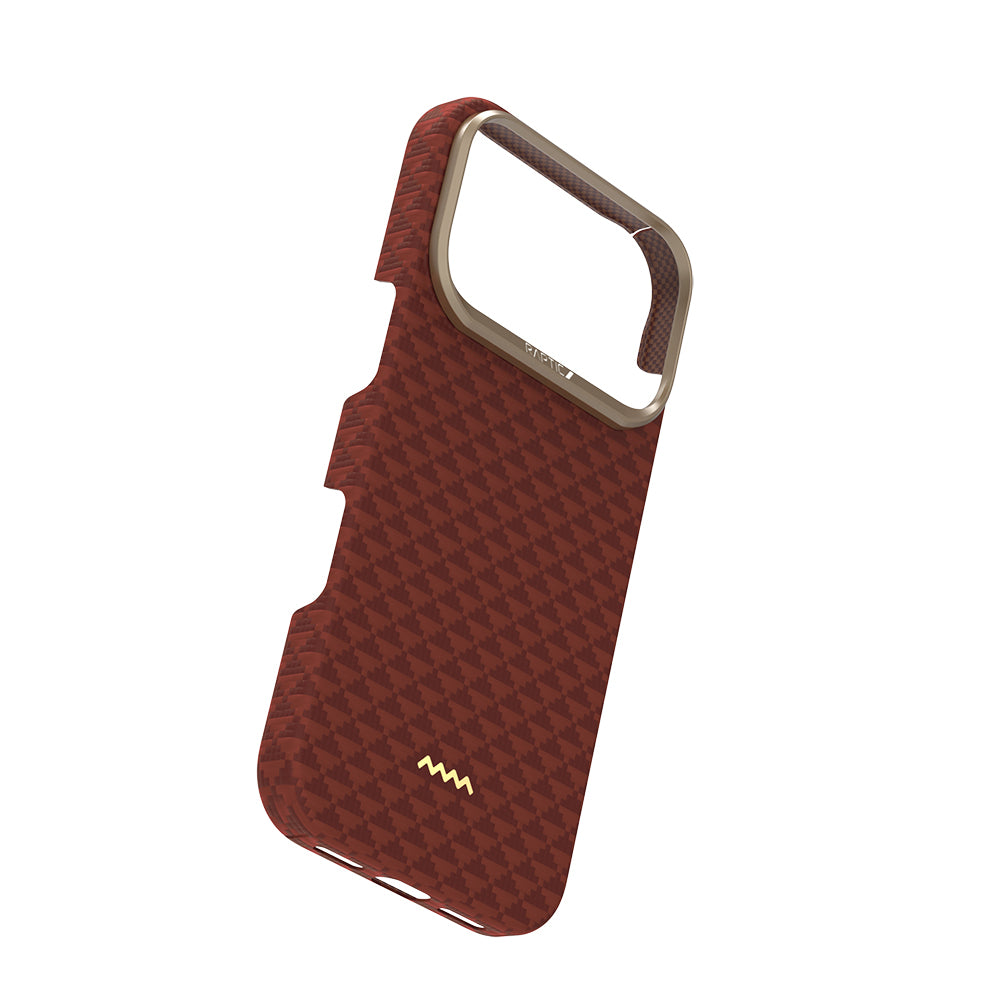 Apple iPhone 17 Pro Kılıf M-safe Şarj Özellikli Raptic Aramid Skin Origin Serisi Kapak Lacivert