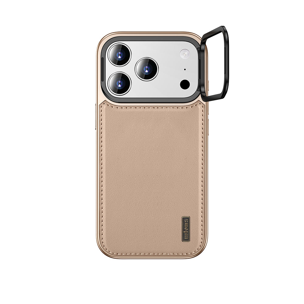 Apple iPhone 17 Pro Kılıf M-safe Şarj Özellikli Standlı Leto Kapak Siyah