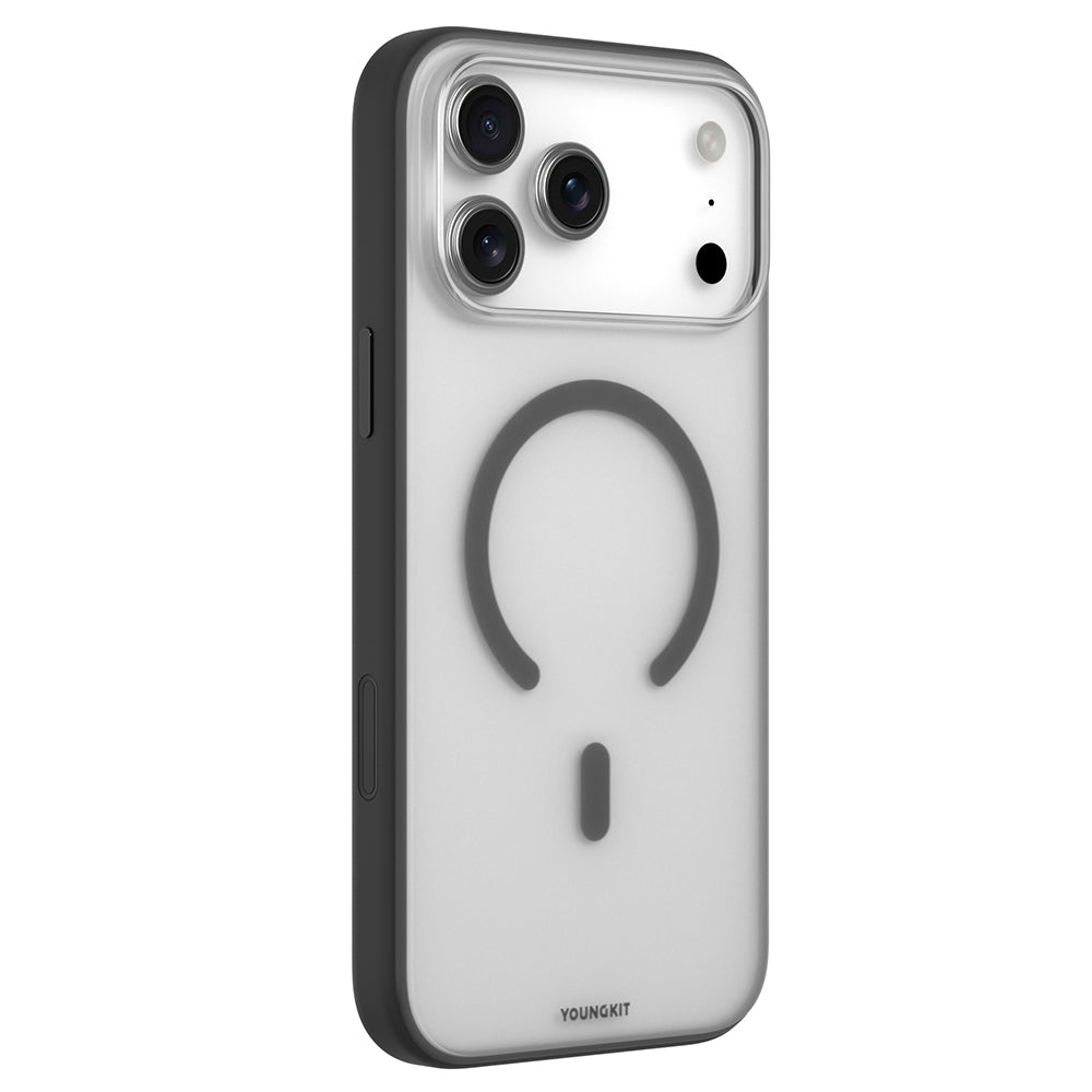 Apple iPhone 17 Pro Kılıf M-safe Şarj Özellikli Youngkit Clear Serisi Kapak Şeffaf