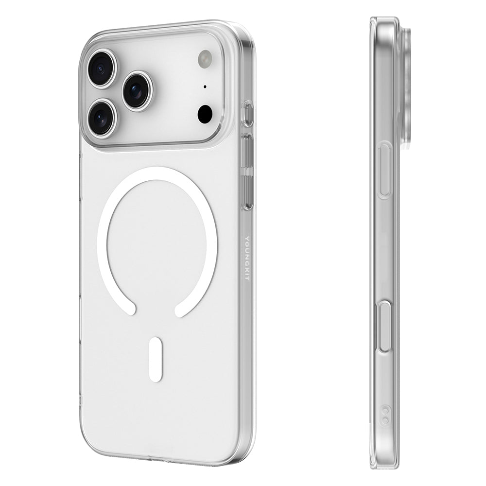 Apple iPhone 17 Pro Kılıf M-safe Şarj Özellikli Youngkit High Definition Serisi Kapak Şeffaf