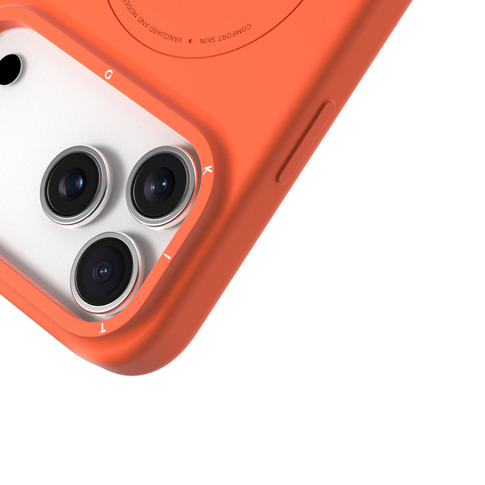 Apple iPhone 17 Pro Kılıf M-Safe Şarj Özellikli Youngkit Morandi Serisi Kapak Pembe