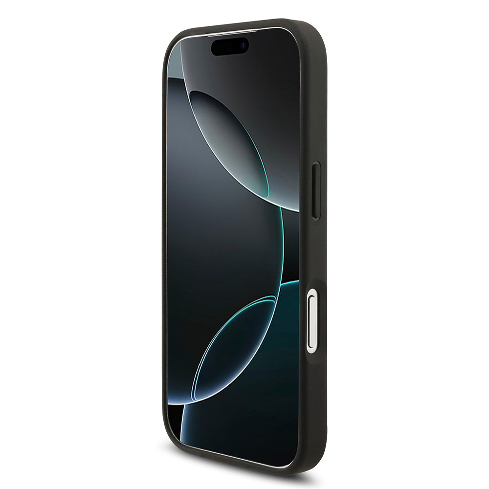 Apple iPhone 17 Pro Kılıf Mercedes Benz Orjinal Lisanslı M-safe Şarj Özellikli Hakiki Deri Nostaljik Yıldız Dizayn Kapak Siyah