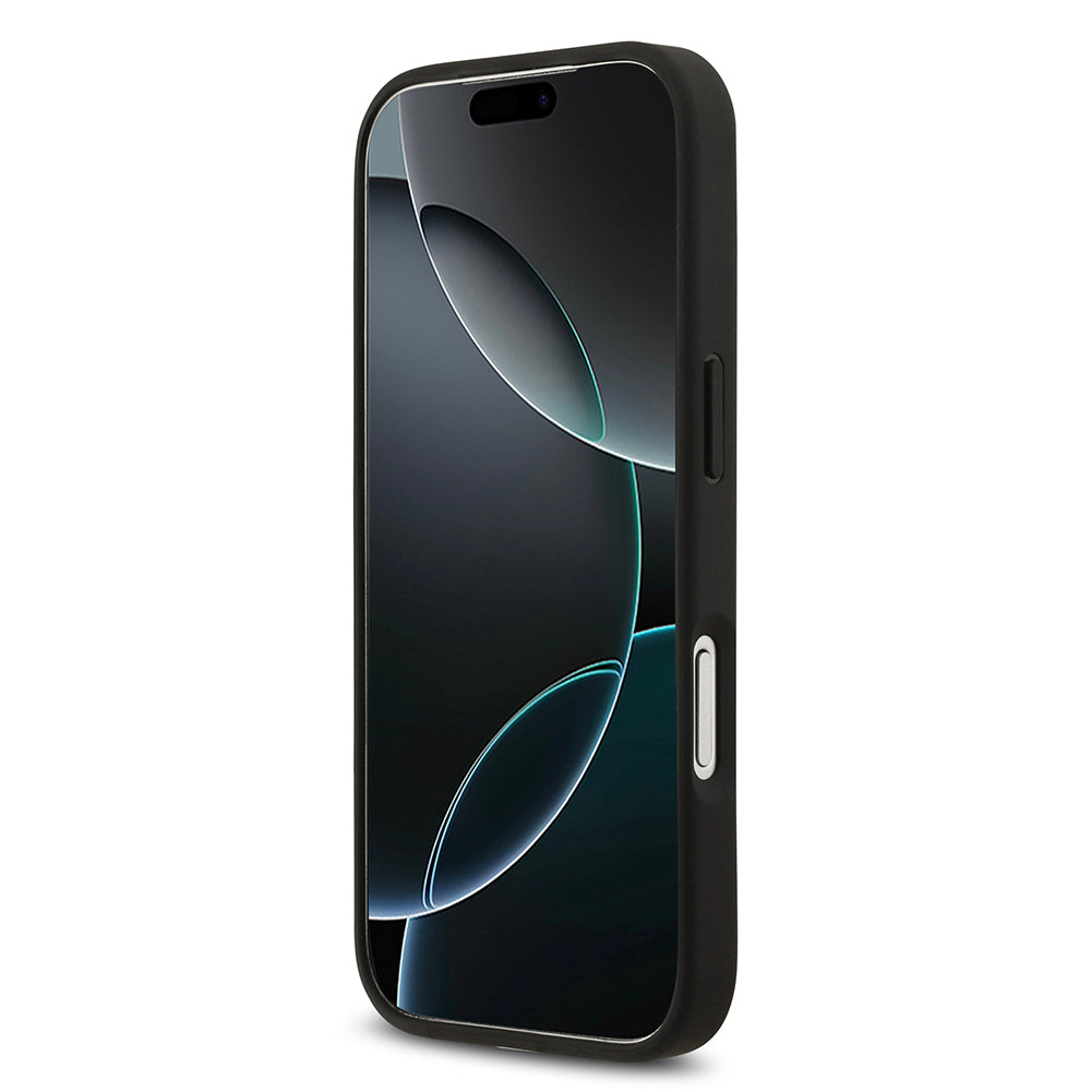 Apple iPhone 17 Pro Kılıf Redbull Orjinal Lisanslı M-safe Şarj Özellikli Karbon Fiber Parlayan Logolu Kevlar Kapak Siyah