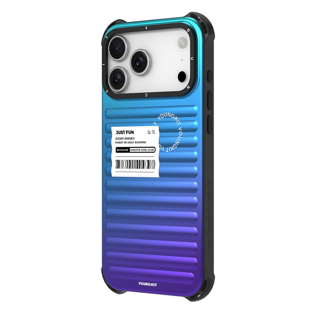 Apple iPhone 17 Pro Kılıf YoungKit The Secret Color Serisi Kapak Mavi