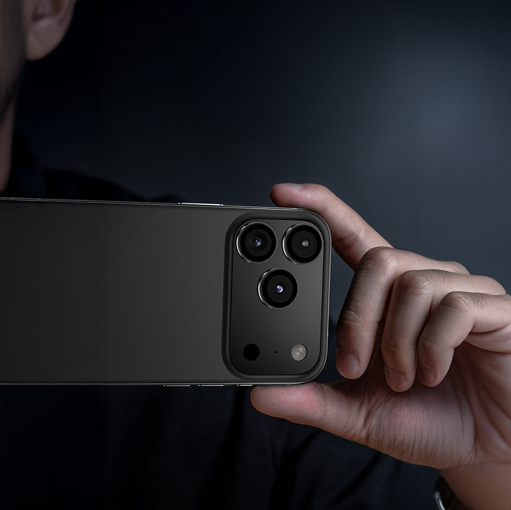 Apple iPhone 17 Pro Max Benks DR Safir Kamera Lens Koruyucu Gri