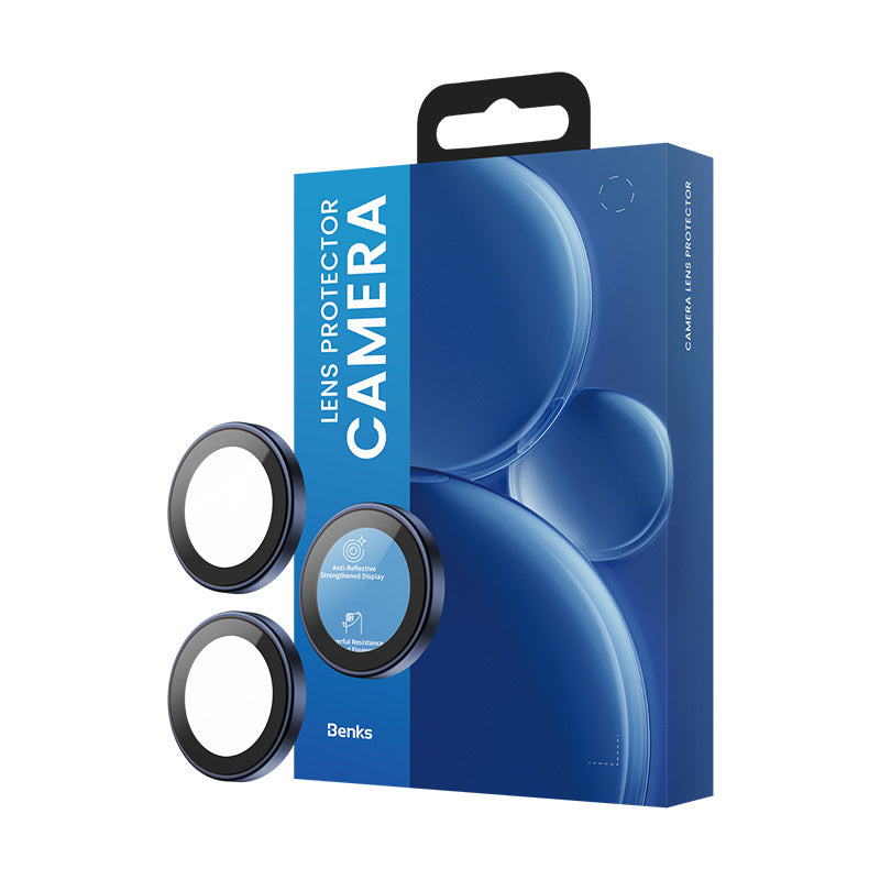 Apple iPhone 17 Pro Max Benks DR Safir Kamera Lens Koruyucu Mavi