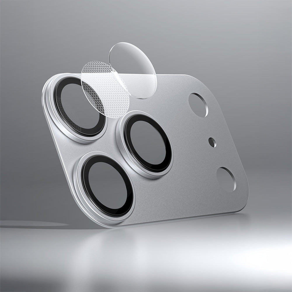 Apple iPhone 17 Pro Max Benks Glass Warrior Anti Reflective Metal Kamera Lens Koruyucu Beyaz