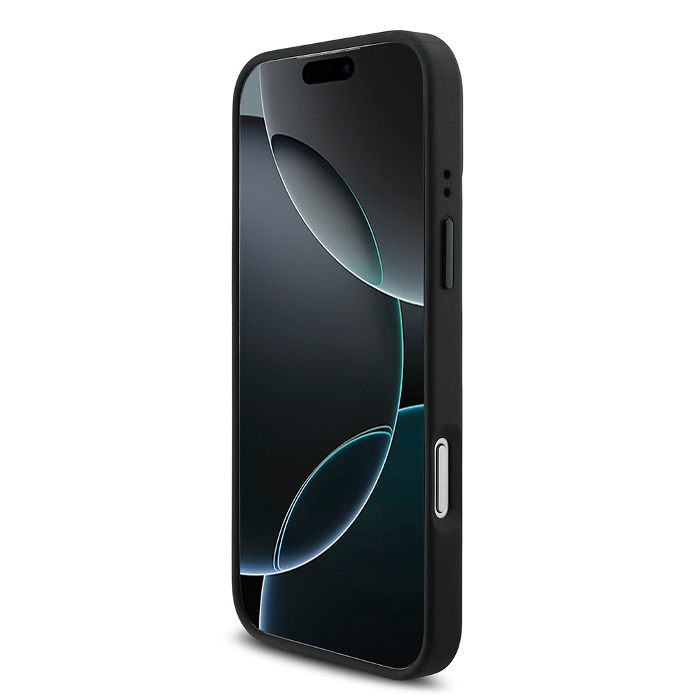 Apple iPhone 17 Pro Max Kılıf BMW Orjinal Lisanslı M-safe Şarj Özellikli Metal BMW ve M Logolu PU Karbon Tasarımlı Kapak Kırmızı