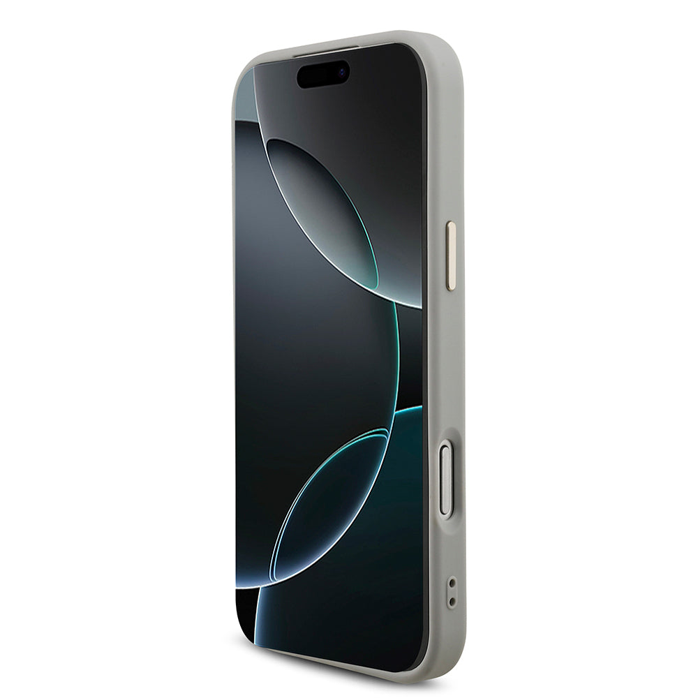 Apple iPhone 17 Pro Max Kılıf Guess Orjinal Lisanslı 4G Büyük Metal Kamera Çerçeveli ve Logolu Glitter Kapak Gold