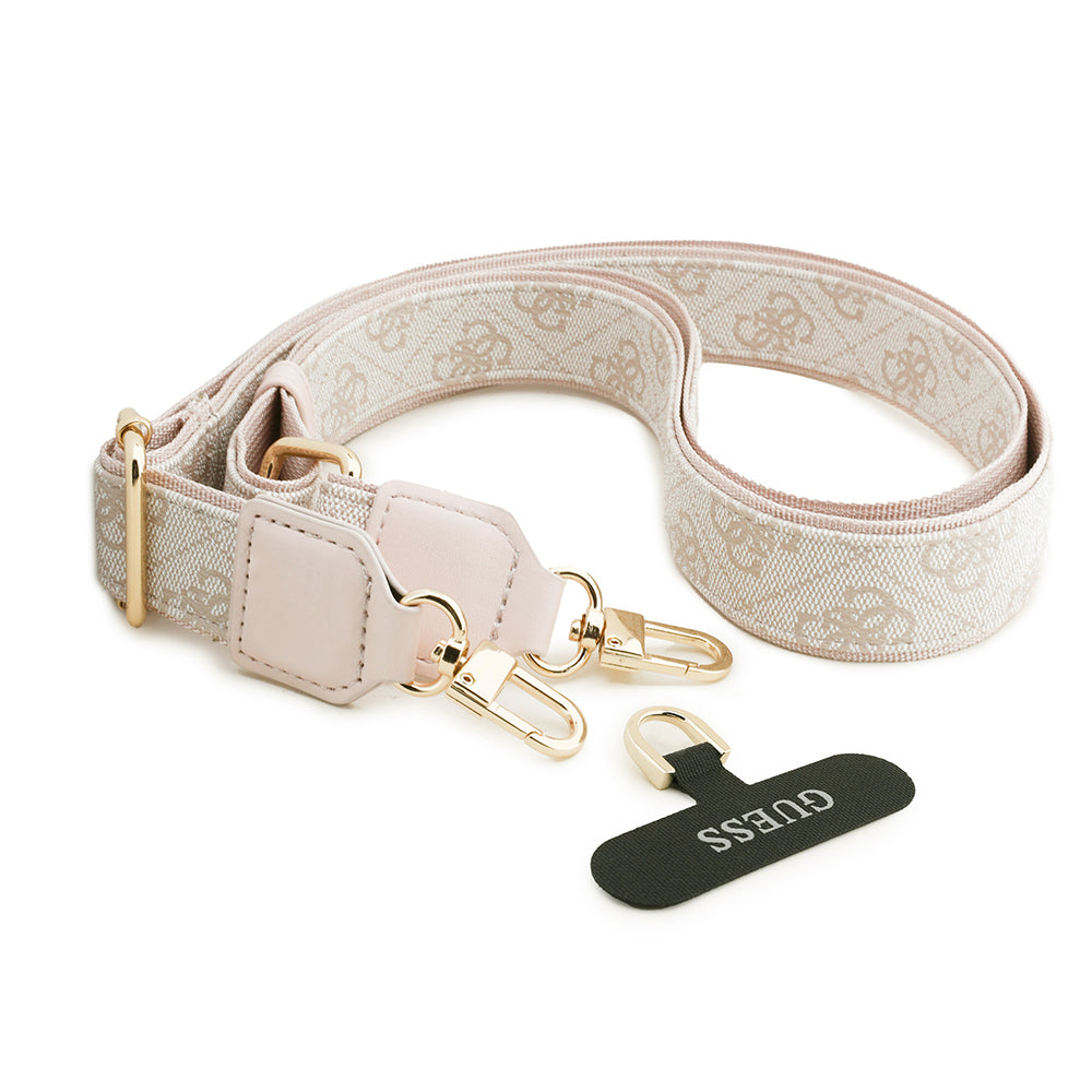 Apple iPhone 17 Pro Max Kılıf Guess Orjinal Lisanslı 4G Büyük Metal Logolu Kalın Askılı Kapak Siyah