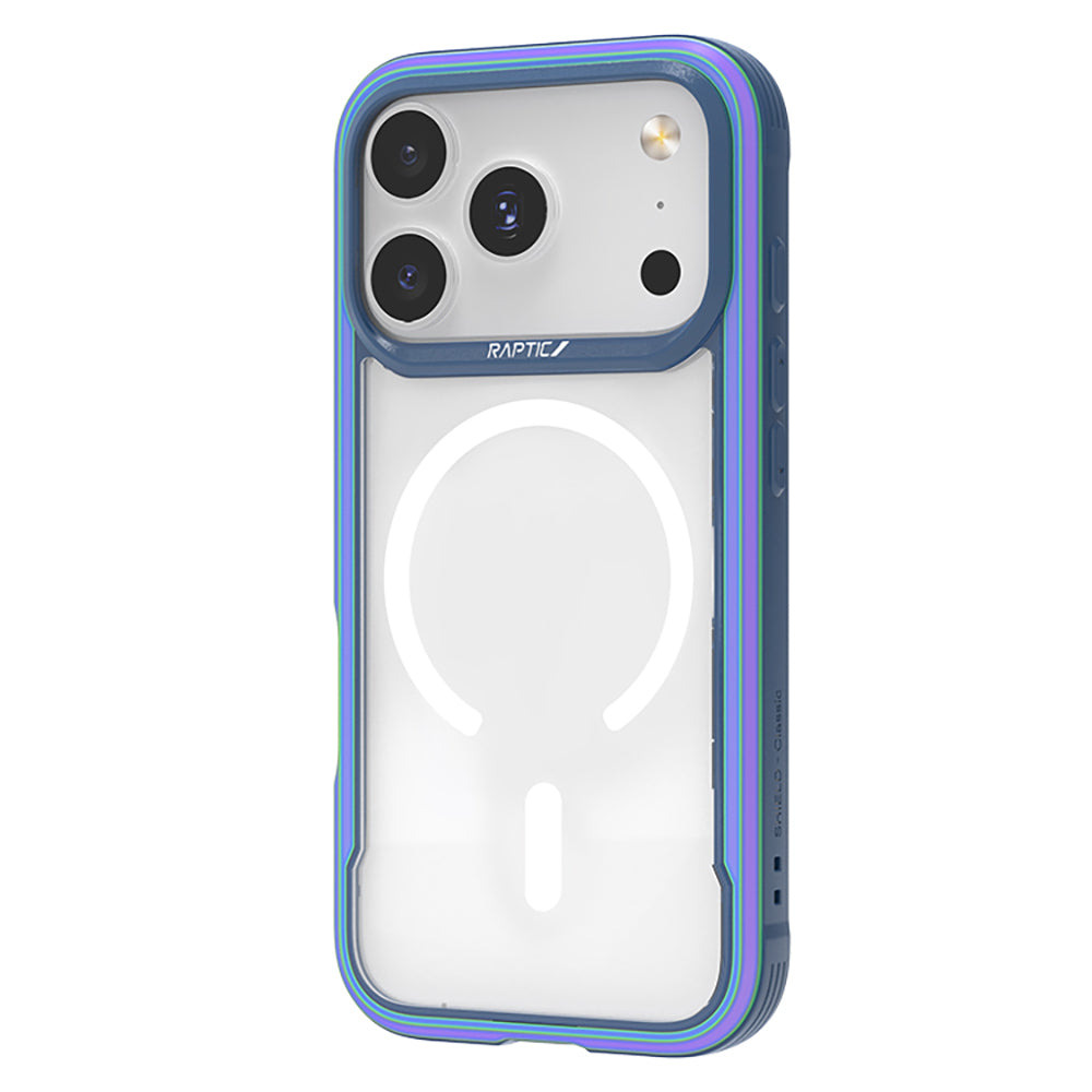 Apple iPhone 17 Pro Max Kılıf M-safe Şarj Özellikli Airbagli Raptic Shield Serisi Şeffaf Arka Yüzey Kapak Siyah