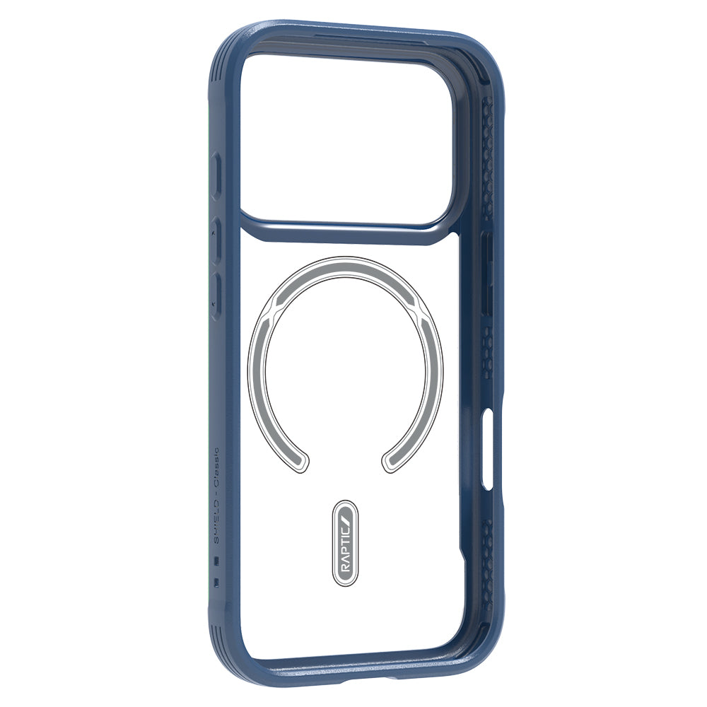 Apple iPhone 17 Pro Max Kılıf M-safe Şarj Özellikli Airbagli Raptic Shield Serisi Şeffaf Arka Yüzey Kapak Colorful