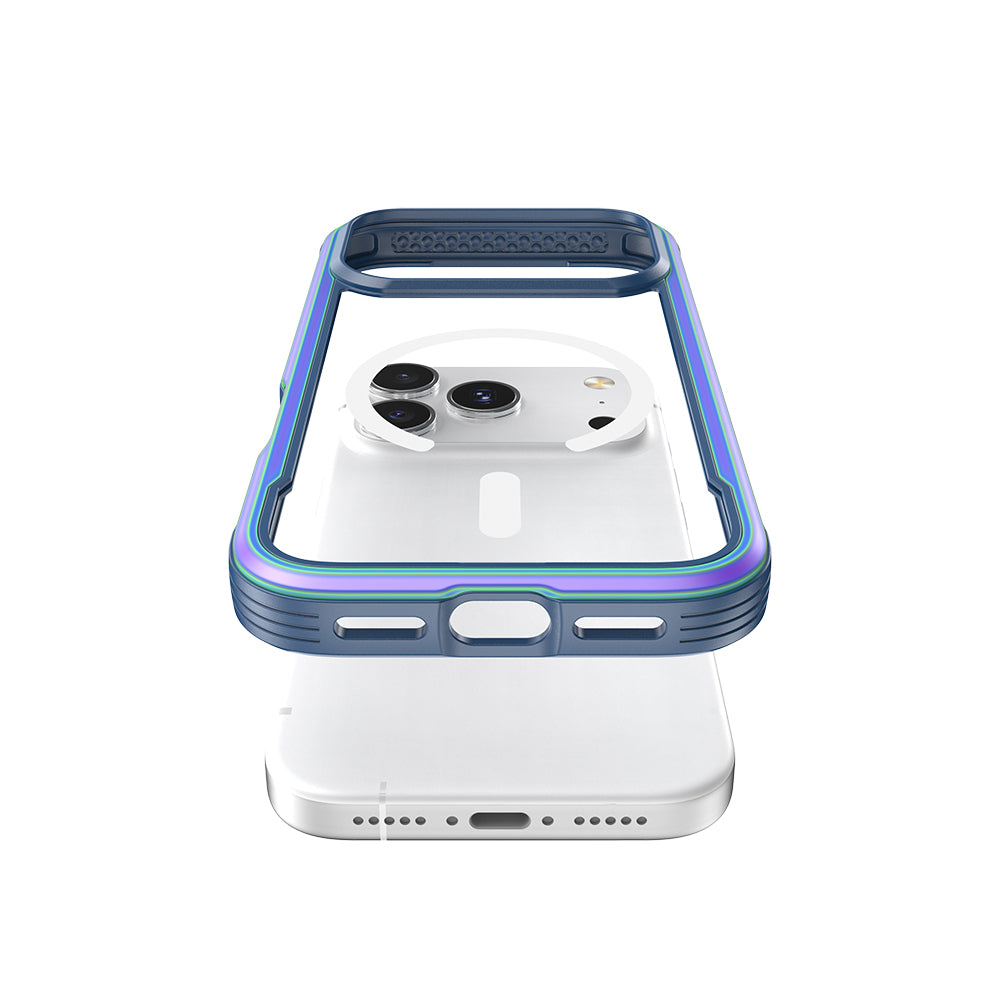 Apple iPhone 17 Pro Max Kılıf M-safe Şarj Özellikli Airbagli Raptic Shield Serisi Şeffaf Arka Yüzey Kapak Colorful