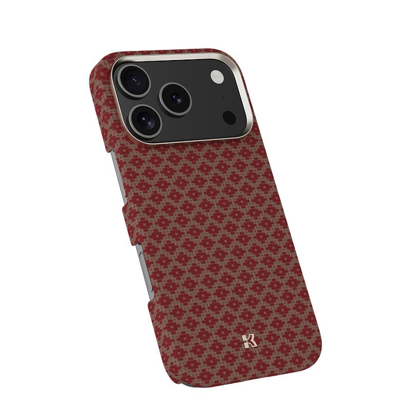 Apple iPhone 17 Pro Max Kılıf M-Safe Şarj Özellikli Benks ArmorAir ArmorGrid Serisi Kevlar Kapak Gold