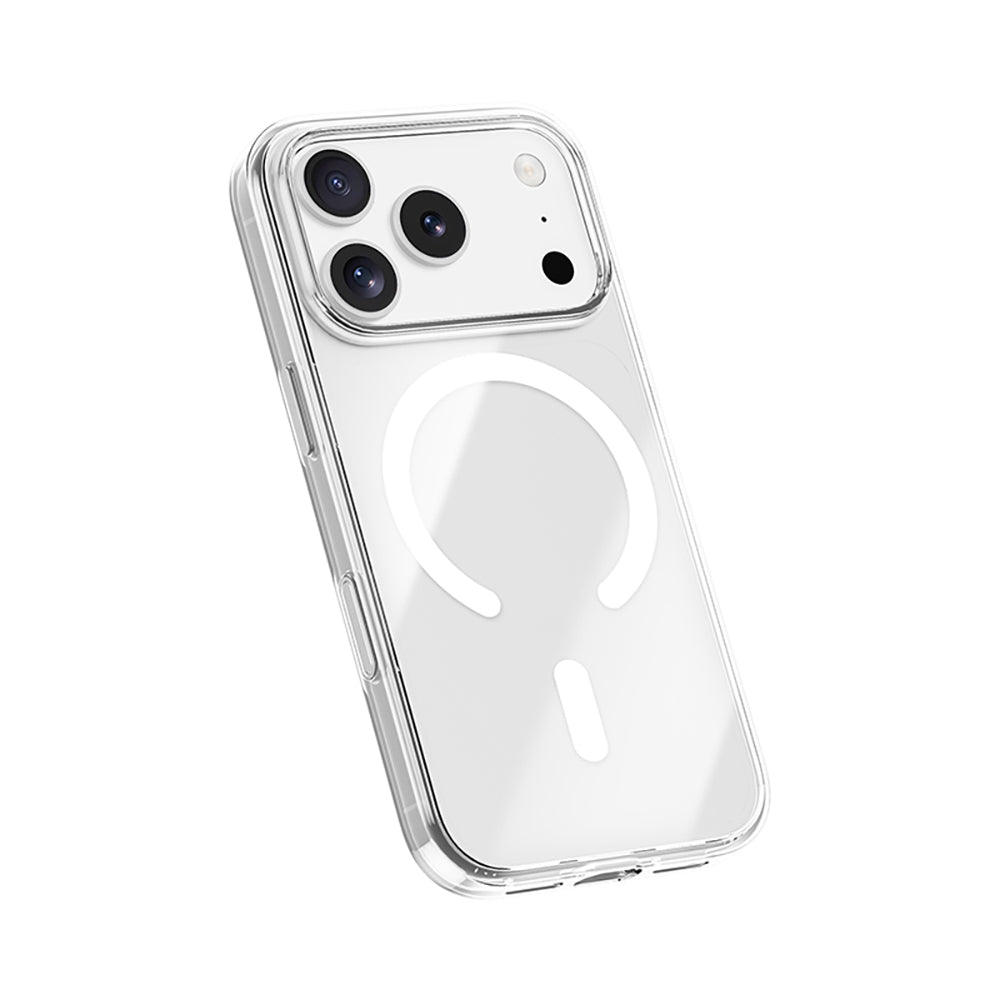 Apple iPhone 17 Pro Max Kılıf M-safe Şarj Özellikli Benks Crystal Serisi Şeffaf Kapak Şeffaf