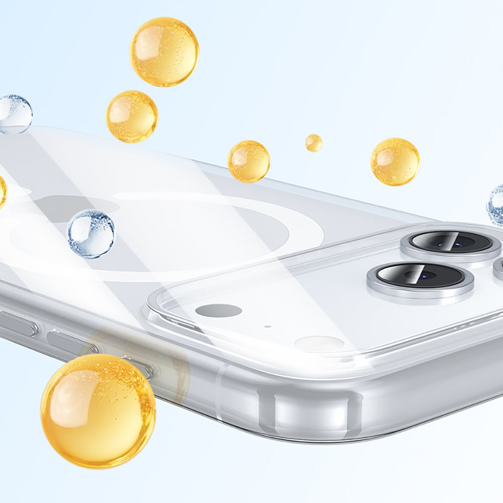 Apple iPhone 17 Pro Max Kılıf M-safe Şarj Özellikli Benks Crystal Serisi Şeffaf Kapak Şeffaf