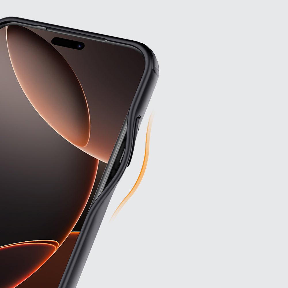 Apple iPhone 17 Pro Max Kılıf M-safe Şarj Özellikli Mat Arka Yüzey Wlons Lola Kapak Turuncu