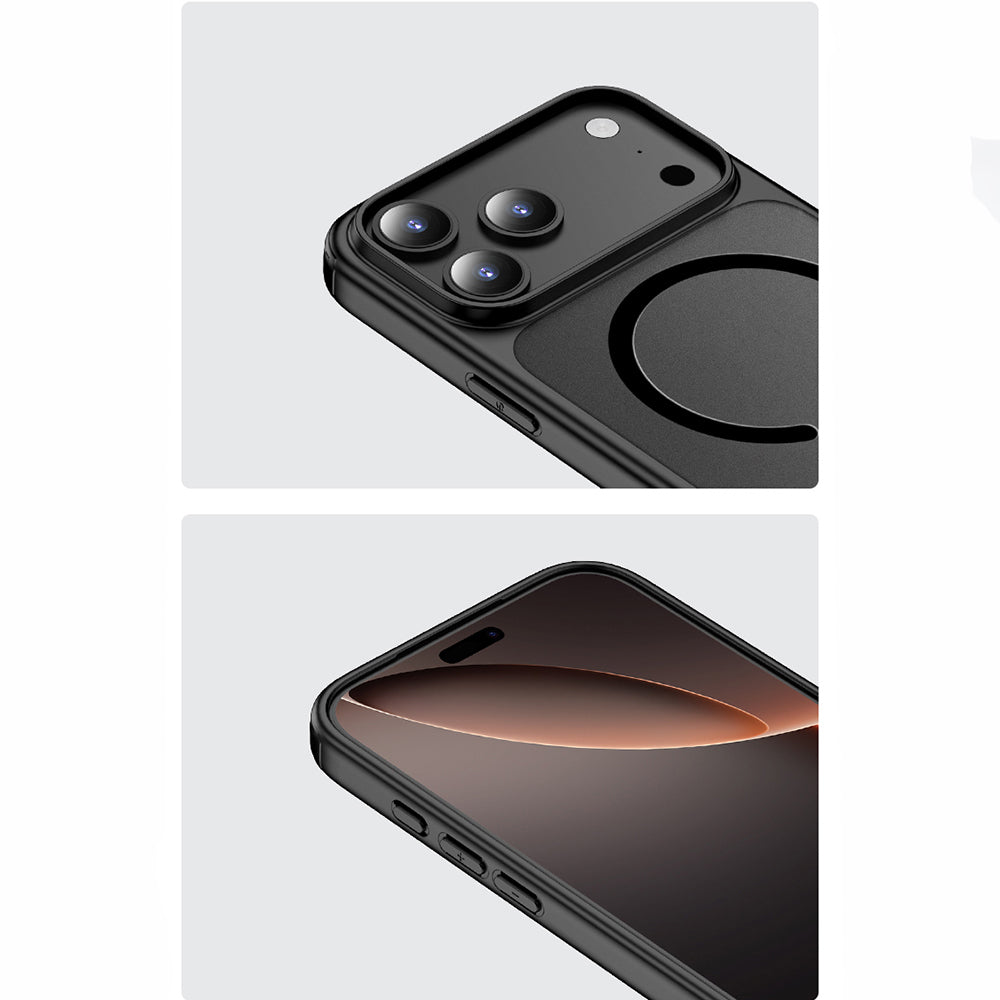 Apple iPhone 17 Pro Max Kılıf M-safe Şarj Özellikli Mat Arka Yüzey Wlons Lola Kapak Turuncu