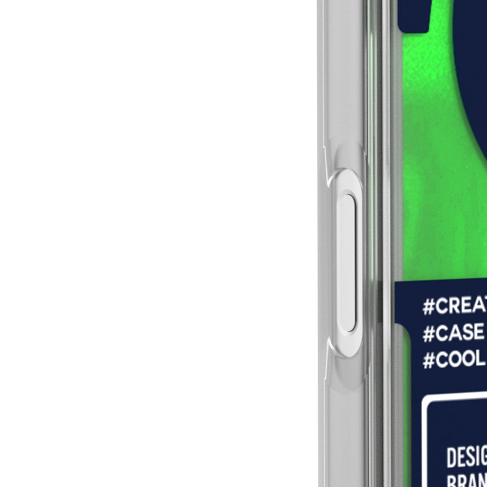 Apple iPhone 17 Pro Max Kılıf M-safe Şarj Özellikli Parlak Kumlu Sıvılı Tasarımlı Galaxy Fantasy Serisi Kapak Turuncu