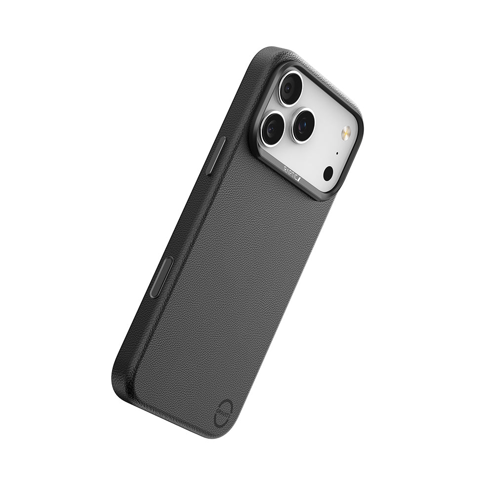 Apple iPhone 17 Pro Max Kılıf M-Safe Şarj Özellikli Polimerik Deri Raptic Urban Nano Kapak Siyah