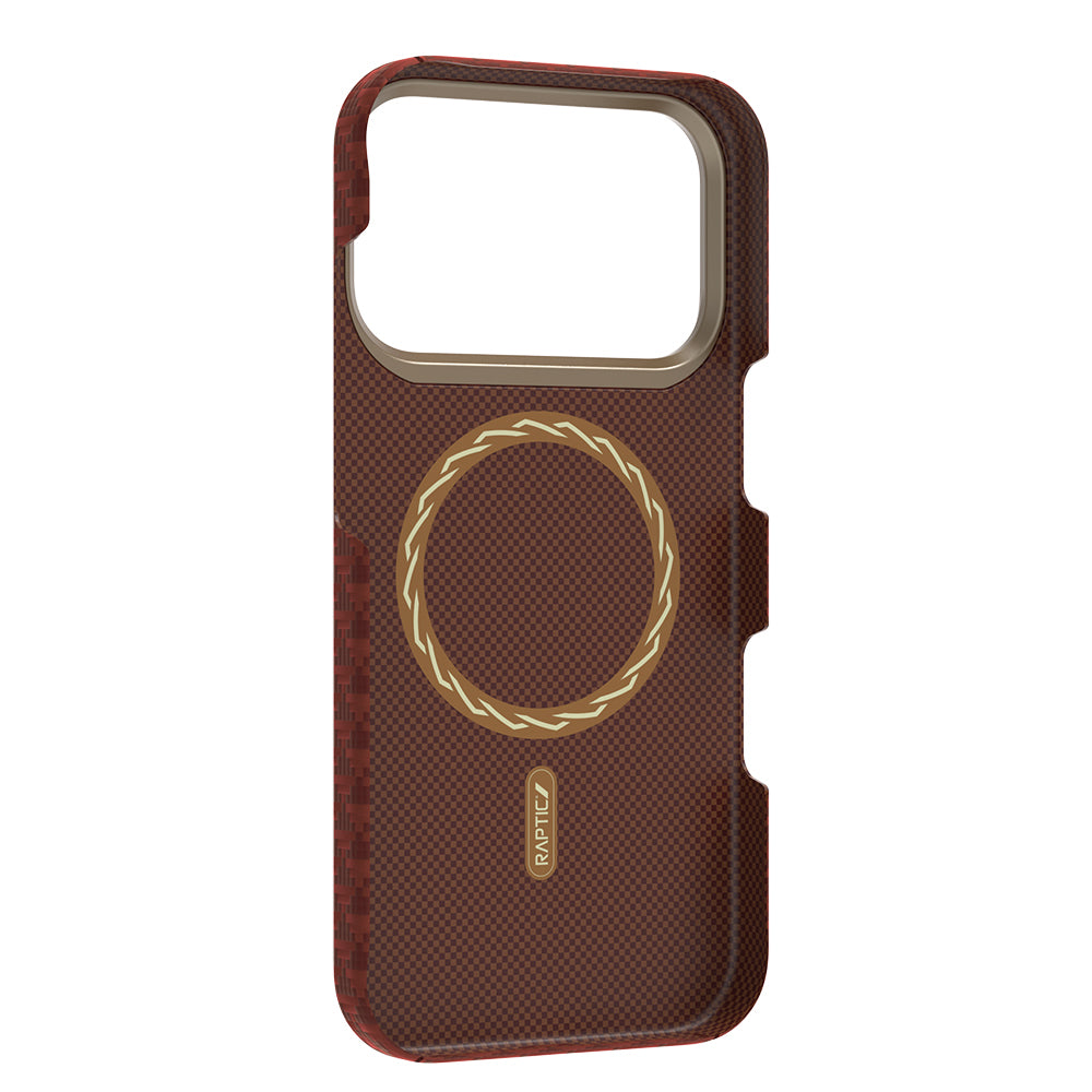 Apple iPhone 17 Pro Max Kılıf M-safe Şarj Özellikli Raptic Aramid Skin Origin Serisi Kapak Lacivert