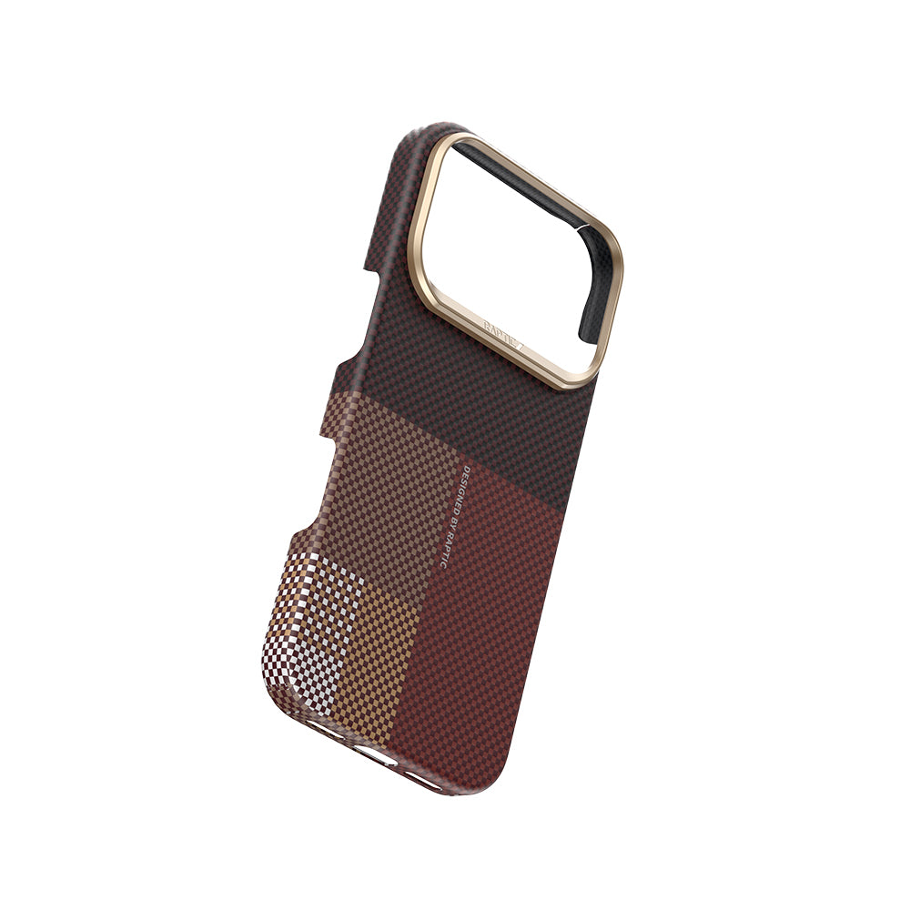 Apple iPhone 17 Pro Max Kılıf M-safe Şarj Özellikli Raptic Aramid Skin Transform Serisi Kapak Mavi