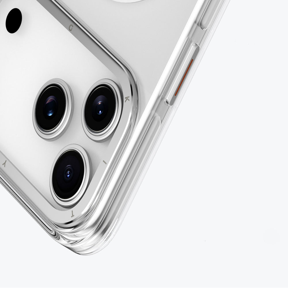 Apple iPhone 17 Pro Max Kılıf M-safe Şarj Özellikli Şeffaf Youngkit Crystal Shield Serisi Kapak Siyah