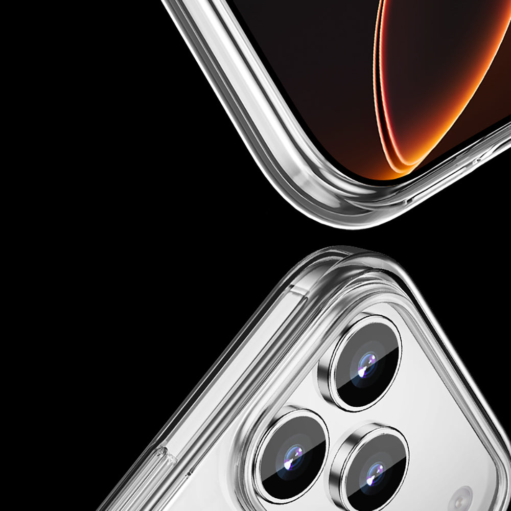 Apple iPhone 17 Pro Max Kılıf M-safe Şarj Özellikli Transparan Sert PC Wlons Pita Kapak Şeffaf