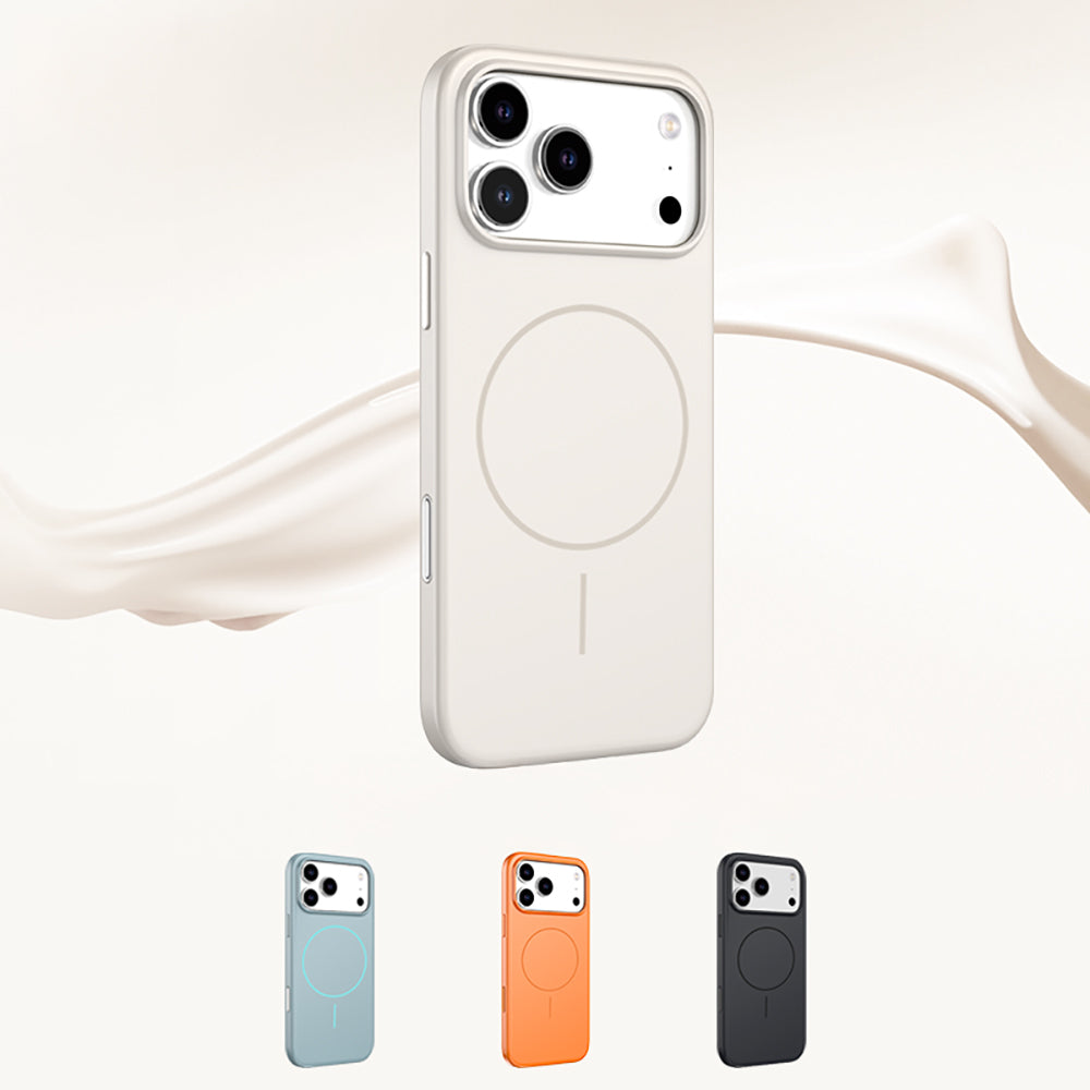 Apple iPhone 17 Pro Max Kılıf M-safe Şarj Özellikli Wlons Liza Kapak Beyaz