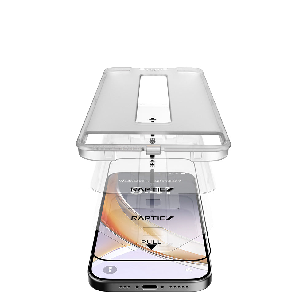 Apple iPhone 17 Pro Max Raptic Air Glass 2.5D Ekran Koruyucu 2 Adet + Kolay Uygulama Aparatlı Şeffaf