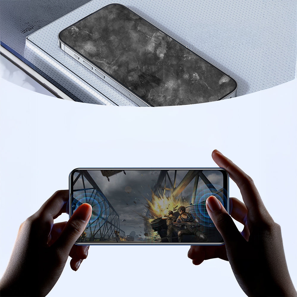 Apple iPhone 17 Pro Max Raptic Air Glass 2.5D Privacy Hayalet Ekran Koruyucu 2 Adet + Kolay Uygulama Aparatlı Siyah