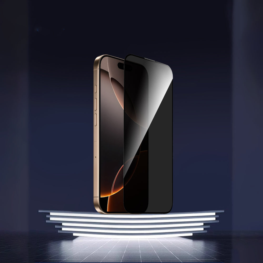 Apple iPhone 17 Pro Max Wiwu GT-028 iPrivacy Temperli Cam Ekran Koruyucu Siyah