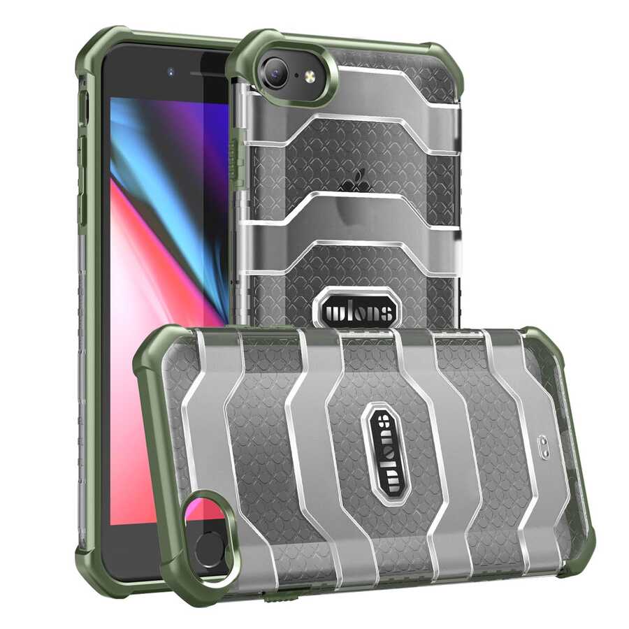 Apple iPhone 7 Kılıf Wlons Mit Kapak Yeşil