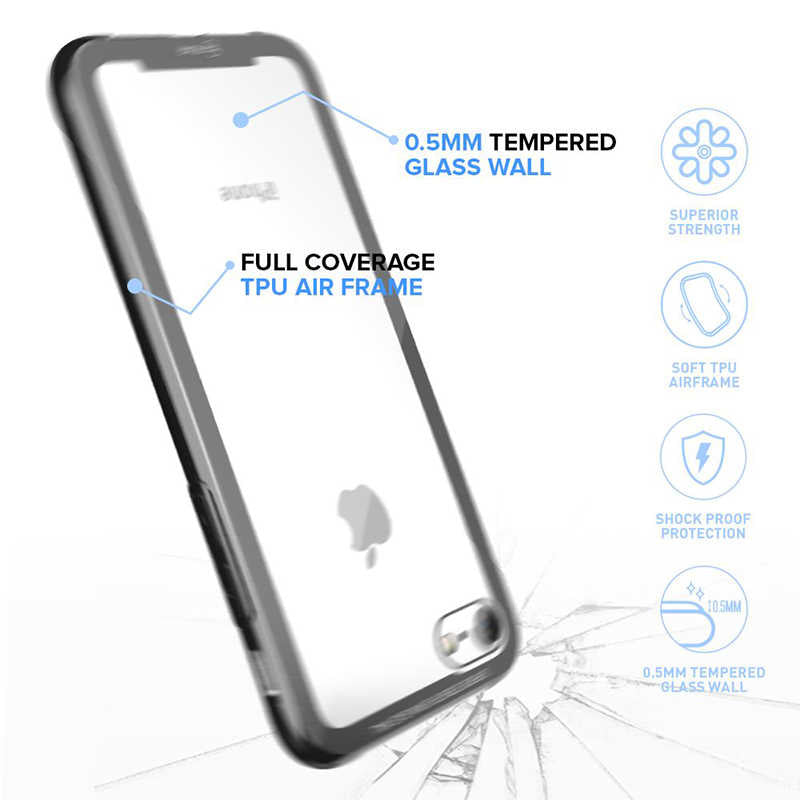 Apple iPhone 7 Kılıf Roar Glassoul Airframe Kapak Rose Gold