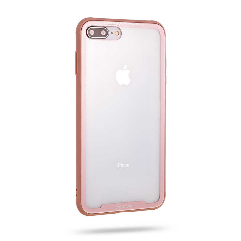 Apple iPhone 7 Plus Kılıf Roar Glassoul Airframe Kapak Rose Gold