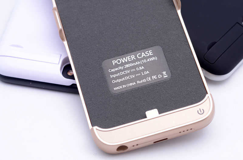 Apple iPhone 7 Plus Şarjlı Kılıf Harici Batarya Siyah