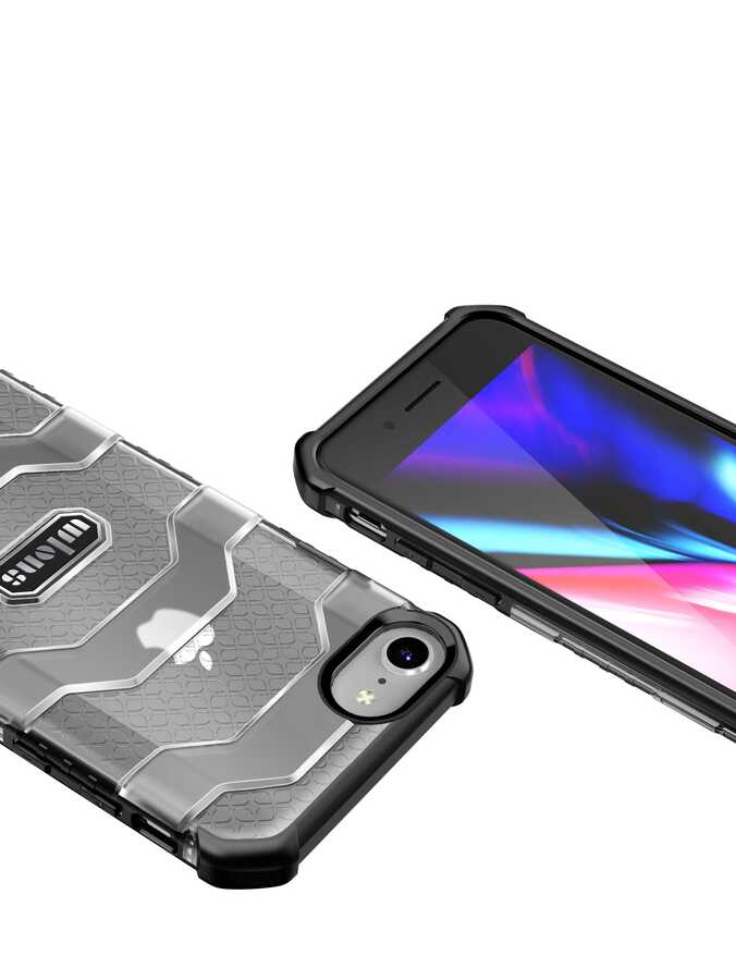 Apple iPhone 8 Kılıf Wlons Mit Kapak Kırmızı