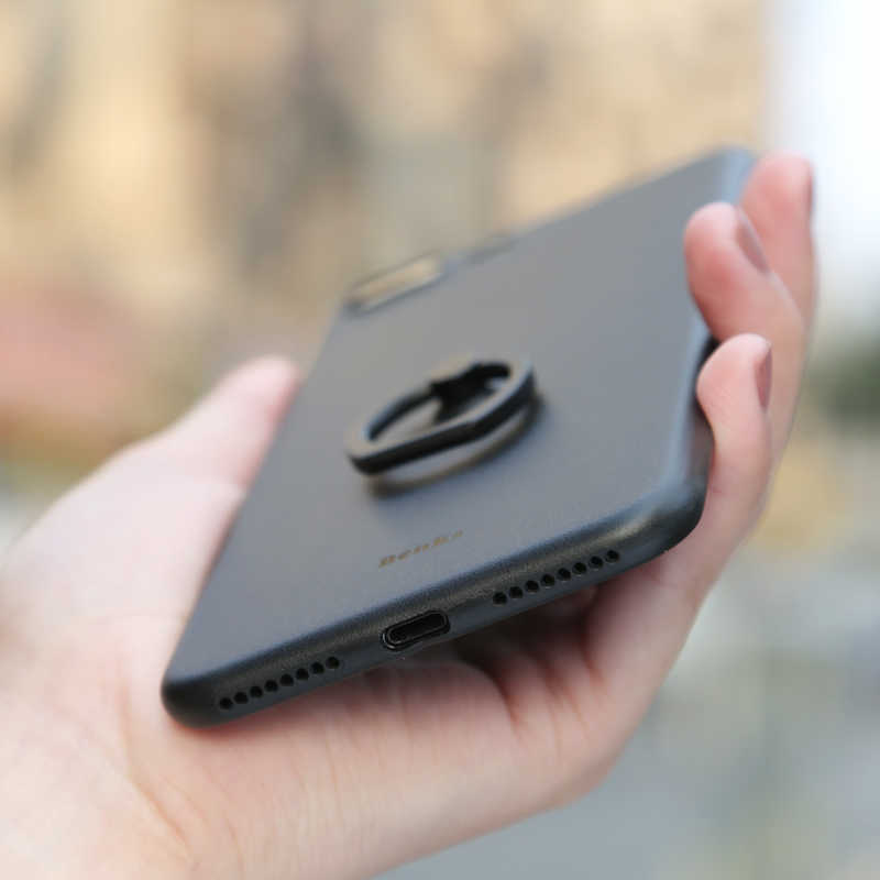 Apple iPhone 8 Plus Kılıf Benks Lollipop With Ring Kapak Kırmızı