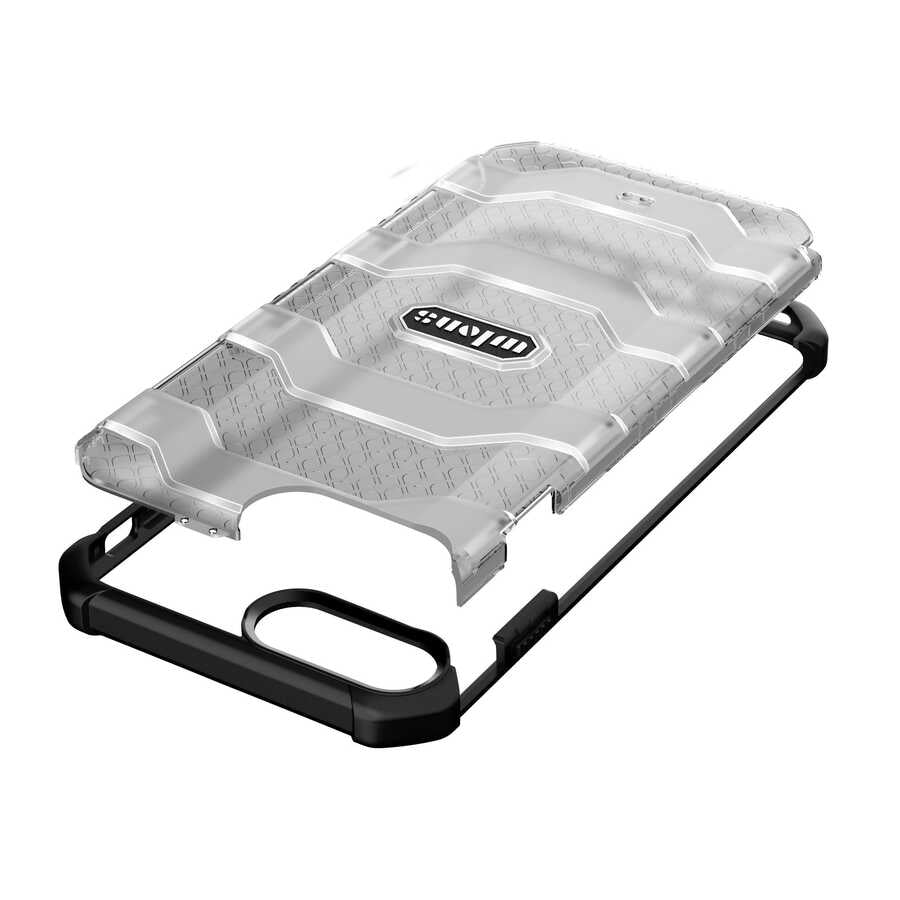 Apple iPhone 8 Plus Kılıf Wlons Mit Kapak Siyah