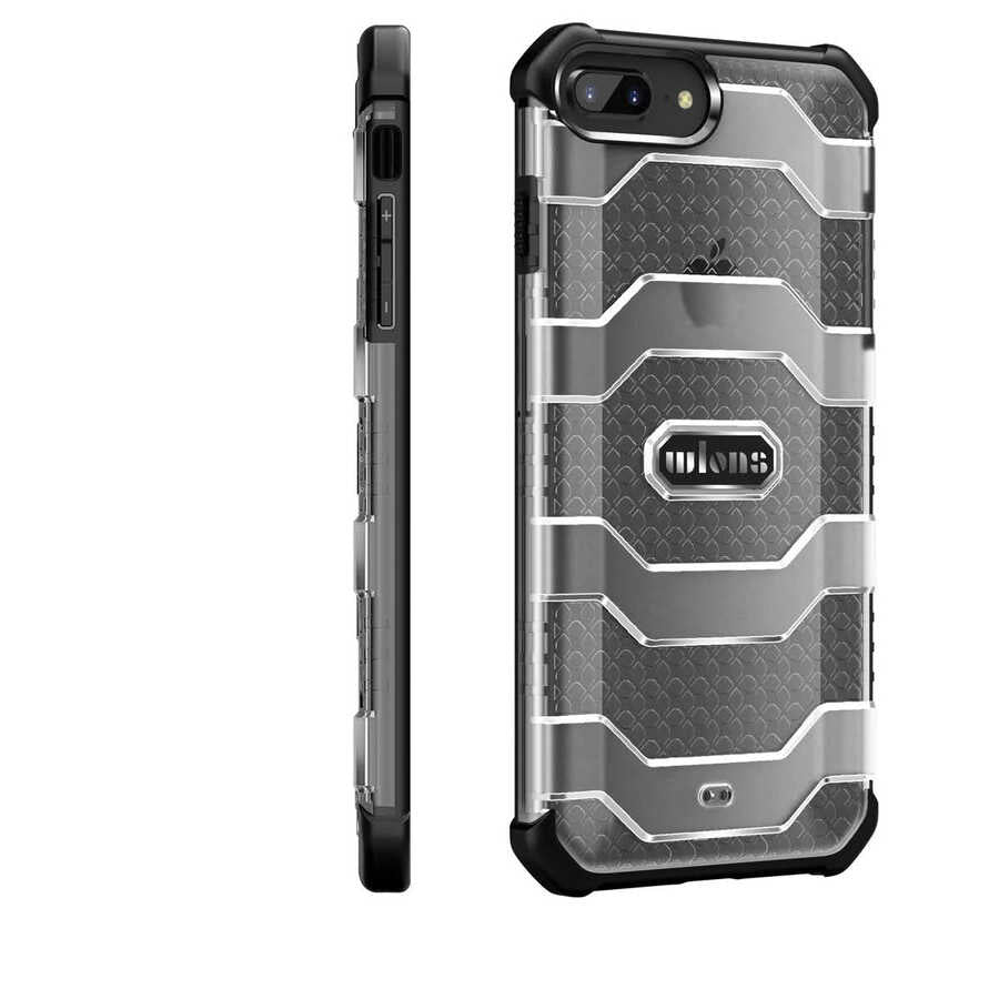 Apple iPhone 8 Plus Kılıf Wlons Mit Kapak Kırmızı