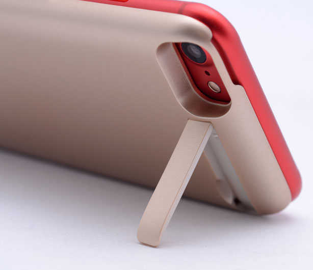 Apple iPhone 8 Plus Şarjlı Kılıf Harici Batarya Gold