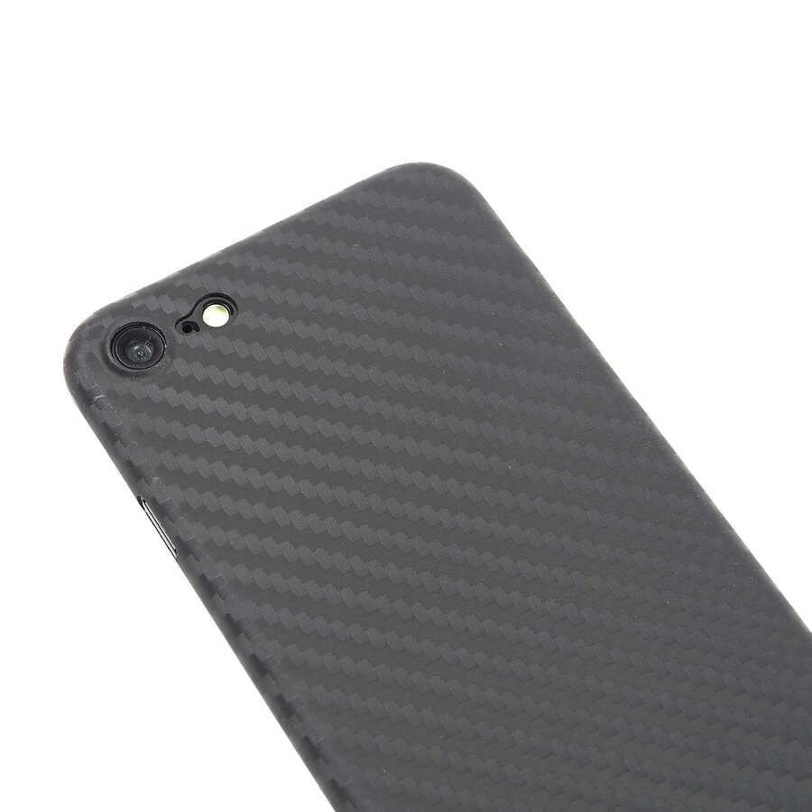 Apple iPhone SE 2020 Kılıf Wiwu Skin Carbon PP Kapak Siyah