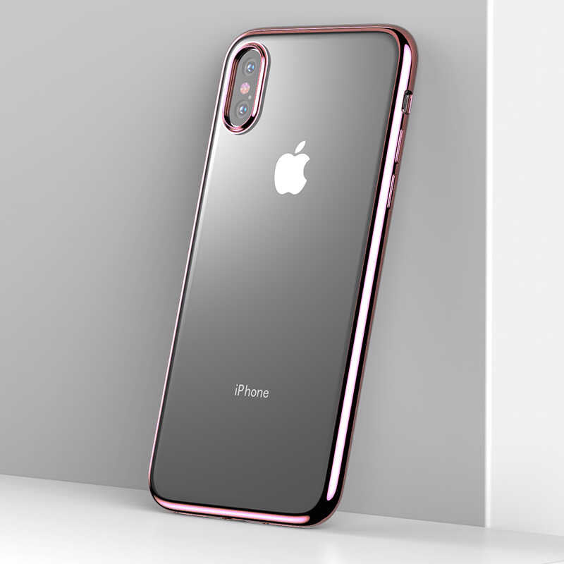 Apple iPhone X Benks Magic Glitz Ultra-Thin Transparent Protective Soft Kapak Koyu Yeşil