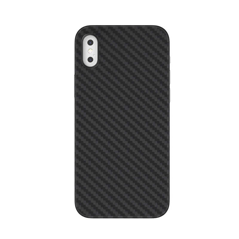 Apple iPhone X Kılıf Wiwu Skin Carbon PP Kapak Siyah