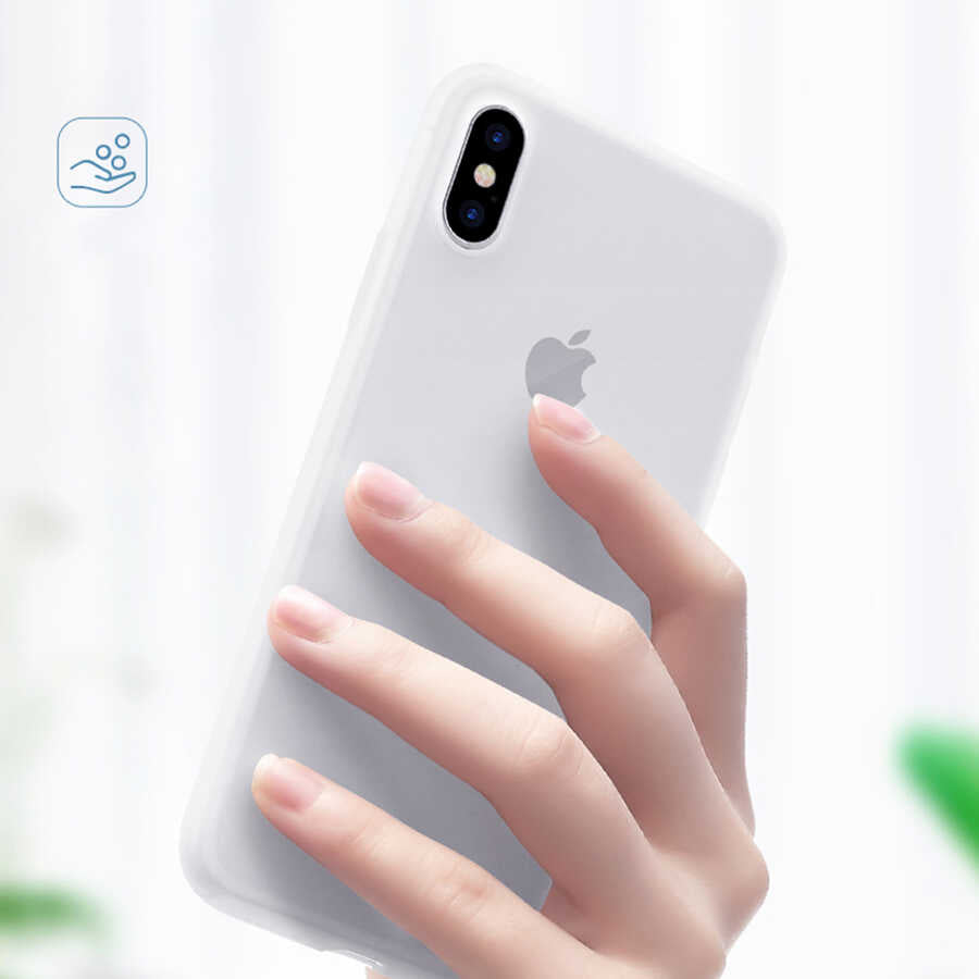 Apple iPhone X Kılıf Wiwu Skin Nano PP Kapak Siyah