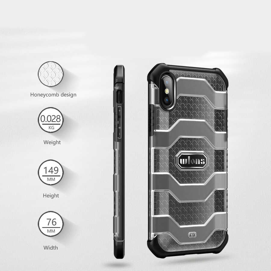 Apple iPhone X Kılıf Wlons Mit Kapak Yeşil