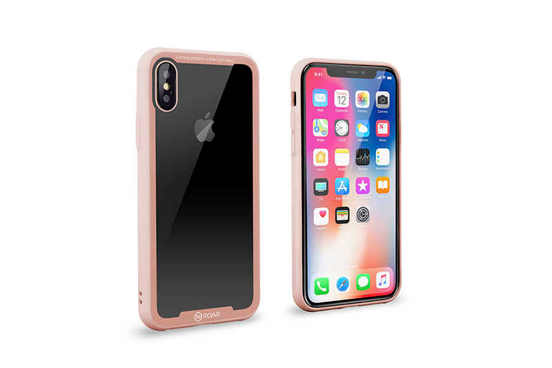 Apple iPhone X Kılıf Roar Glassoul Airframe Kapak Siyah