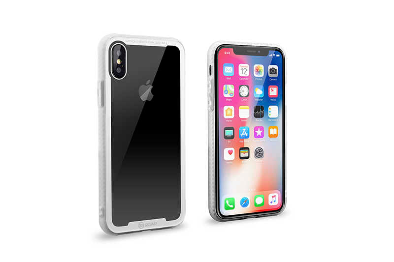 Apple iPhone X Kılıf Roar Glassoul Airframe Kapak Gri